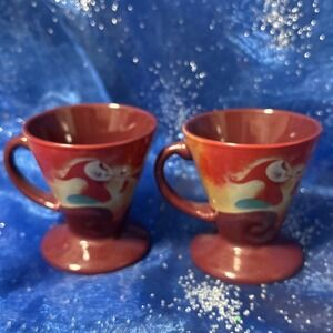 1999 FRANGELICO Linda Frichtel Signed Musicians Dream Designer Coffee Cups Lot 2